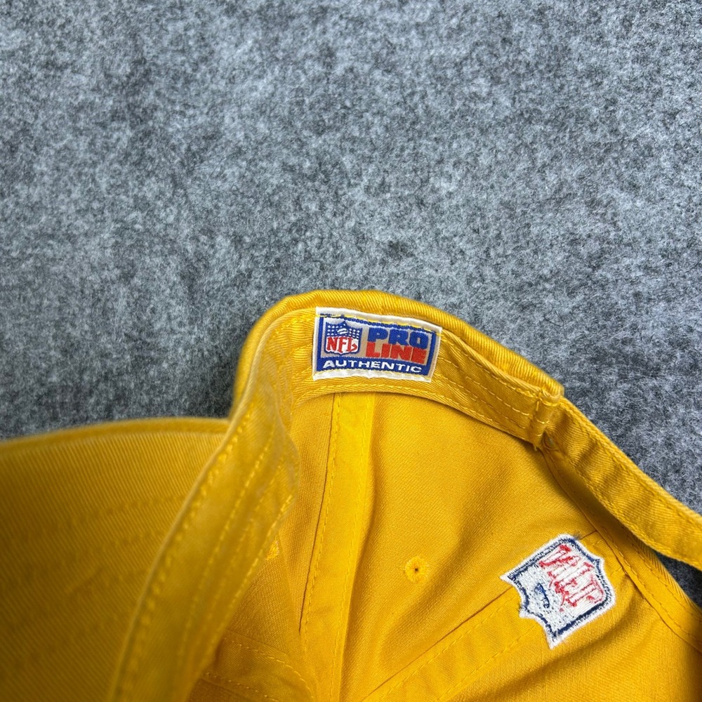 Vintage Green Bay Packers Logo Athletic Hat NFL Yellow‎ Strapback OSFA 90s Retro - Picture 3 of 7